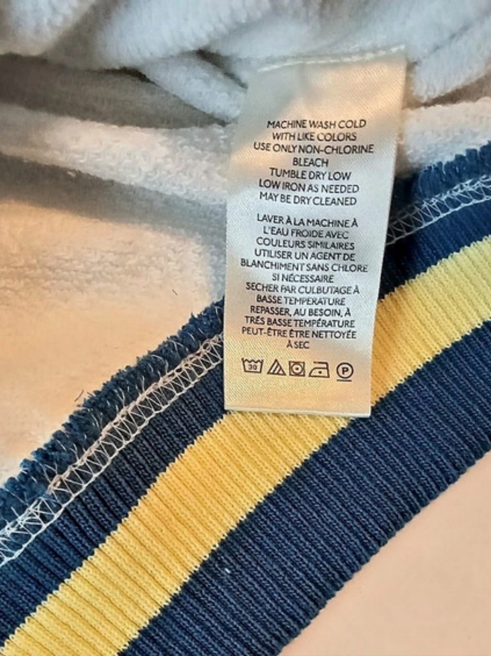 FP Movement Color Block Pullover White XL NWT - Picture 7 of 9